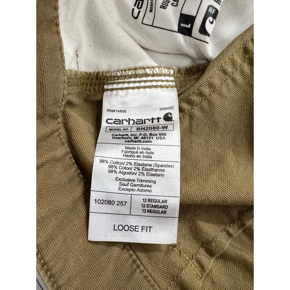 Carhartt Loose Fit Women's Carpenter Work Pants Size 12 Regular Brown  BN2080-W - Picture 4 of 10